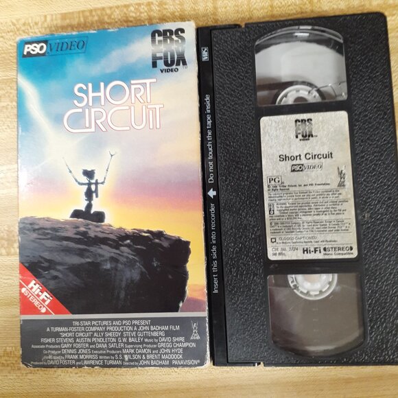 Short Circuit 1986 VHS CBS FOX 80s Sci-Fi Ally Sheedy Fisher Stevens Guttenberg - Picture 6 of 7